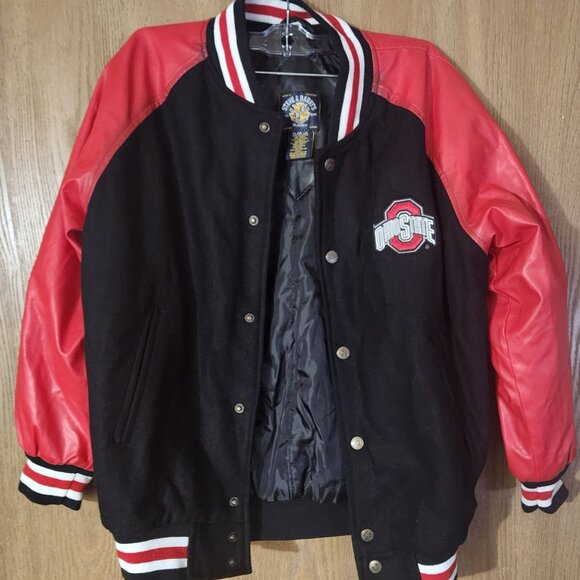 The Ohio State Buckeyes Team Jacket Boys Size XL 14/16 Brand New Red & Black - Picture 2 of 10